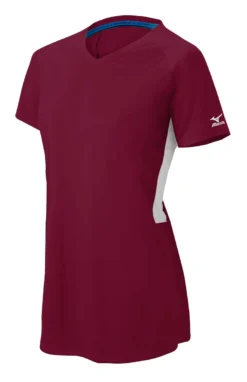 Mizuno Girls Comp Short-Sleeve V-Neck Jersey -Baseball Bargains 350584 3U00