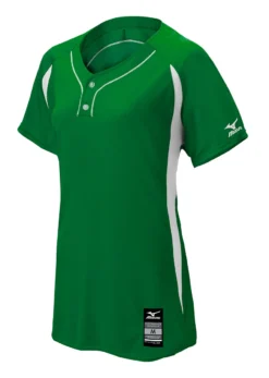 Mizuno Girls Elite 2-Button Game Jersey 15 Mizuno Girls Elite 2-Button Game Jersey -Baseball Bargains 350605 4100