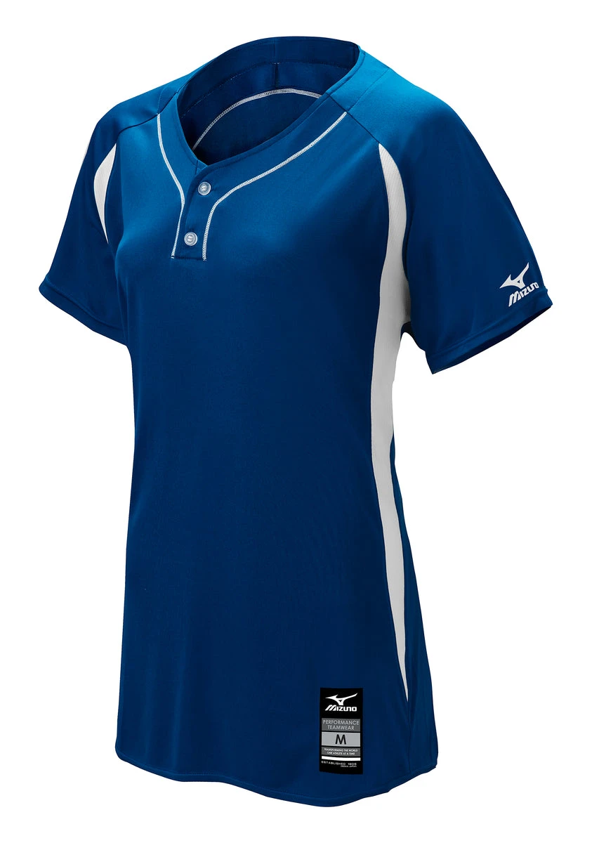 Mizuno Girls Elite 2-Button Game Jersey 5 Mizuno Girls Elite 2-Button Game Jersey - Image 5