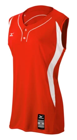 Mizuno Girls Elite 2-Button Sleeveless Game Jersey -Baseball Bargains 350606 1000
