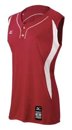 Mizuno Girls Elite 2-Button Sleeveless Game Jersey -Baseball Bargains 350606 1200