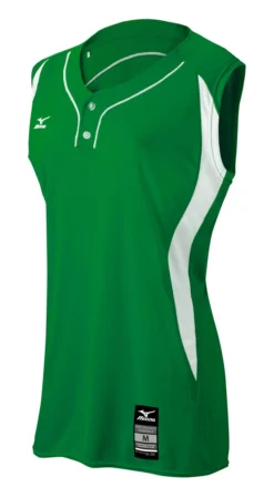 Mizuno Girls Elite 2-Button Sleeveless Game Jersey -Baseball Bargains 350606 4100