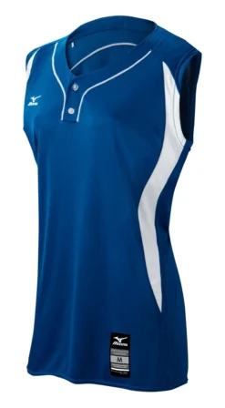 Mizuno Girls Elite 2-Button Sleeveless Game Jersey -Baseball Bargains 350606 5100