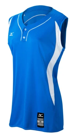 Mizuno Girls Elite 2-Button Sleeveless Game Jersey -Baseball Bargains 350606 5200
