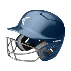 Easton Alpha Solid Baseball Helmet With Mask -Baseball Bargains ALPHA E HELMET BBSB MASK A168526NY 3QTR L