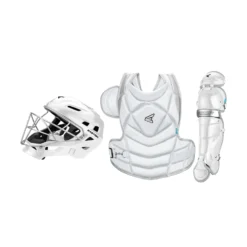 Easton Jen Schro The Fundamental Fastpitch Softball Catchers Gear Set 7 Easton Jen Schro The Fundamental Fastpitch Softball Catchers Gear Set -Baseball Bargains JENSCHROFUNDKIT WHITESILVER 01