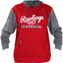 Rawlings PFHPRBB Fleece Hoodie -Baseball Bargains PFHPRBB S GR 1