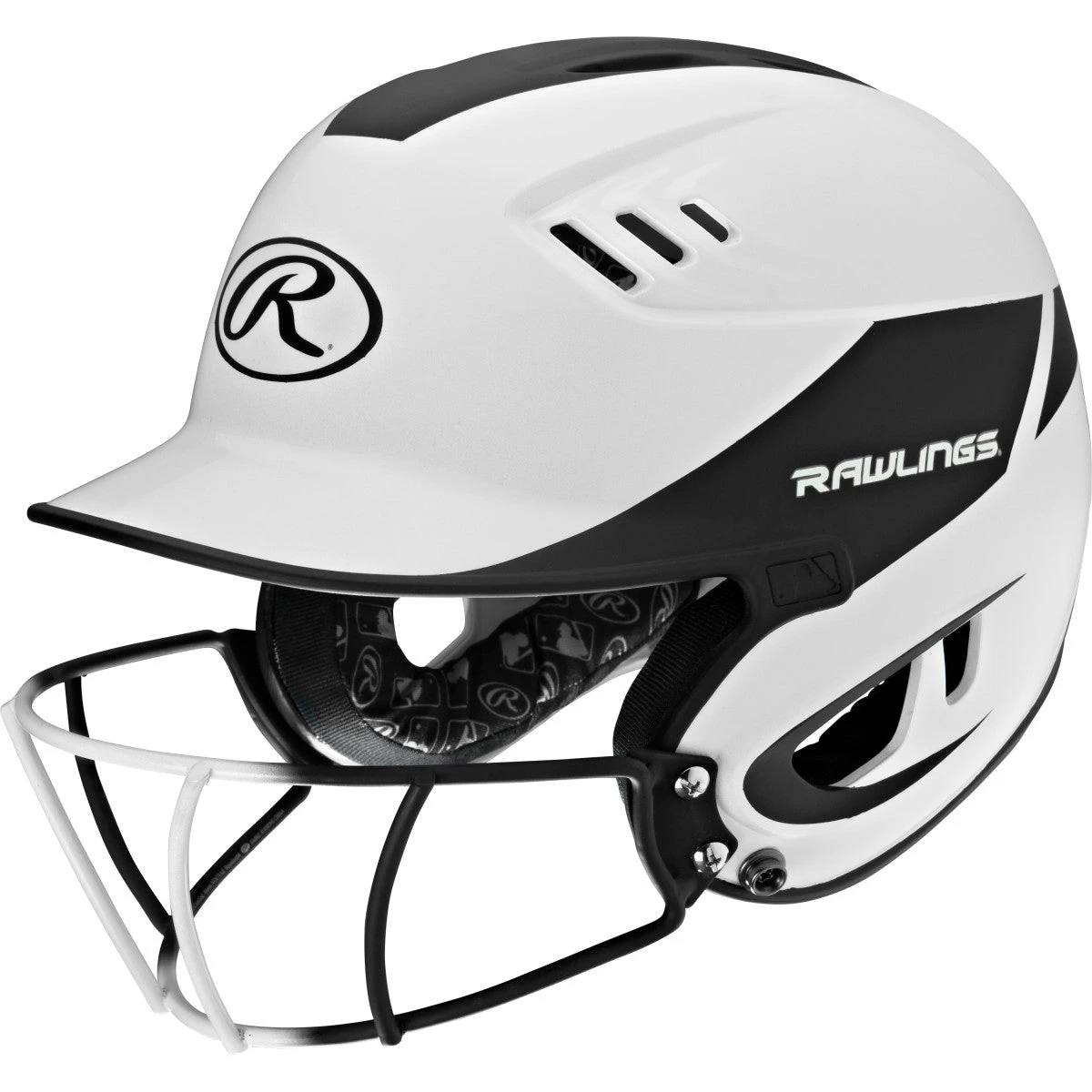 Rawlings Velo Two Tone Home Batting Helmet Softball Mask R16H2FG 12 Rawlings Velo Two Tone Home Batting Helmet Softball Mask R16H2FG - Image 12