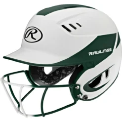 Rawlings Velo Two Tone Home Batting Helmet Softball Mask R16H2FG 14 Rawlings Velo Two Tone Home Batting Helmet Softball Mask R16H2FG -Baseball Bargains R16H2FGS DG 3quarterleft