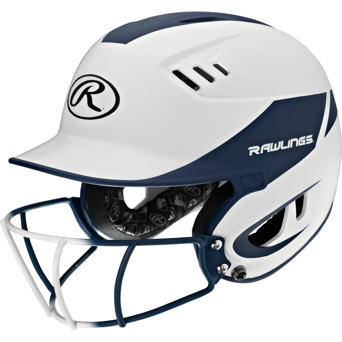 Rawlings Velo Two Tone Home Batting Helmet Softball Mask R16H2FG 5 Rawlings Velo Two Tone Home Batting Helmet Softball Mask R16H2FG - Image 5