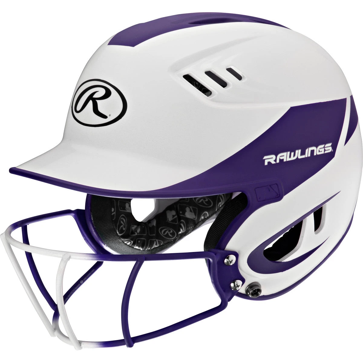 Rawlings Velo Two Tone Home Batting Helmet Softball Mask R16H2FG 6 Rawlings Velo Two Tone Home Batting Helmet Softball Mask R16H2FG - Image 6