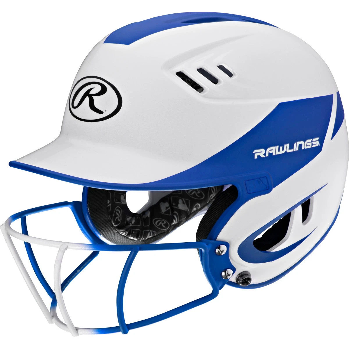 Rawlings Velo Two Tone Home Batting Helmet Softball Mask R16H2FG 7 Rawlings Velo Two Tone Home Batting Helmet Softball Mask R16H2FG - Image 7