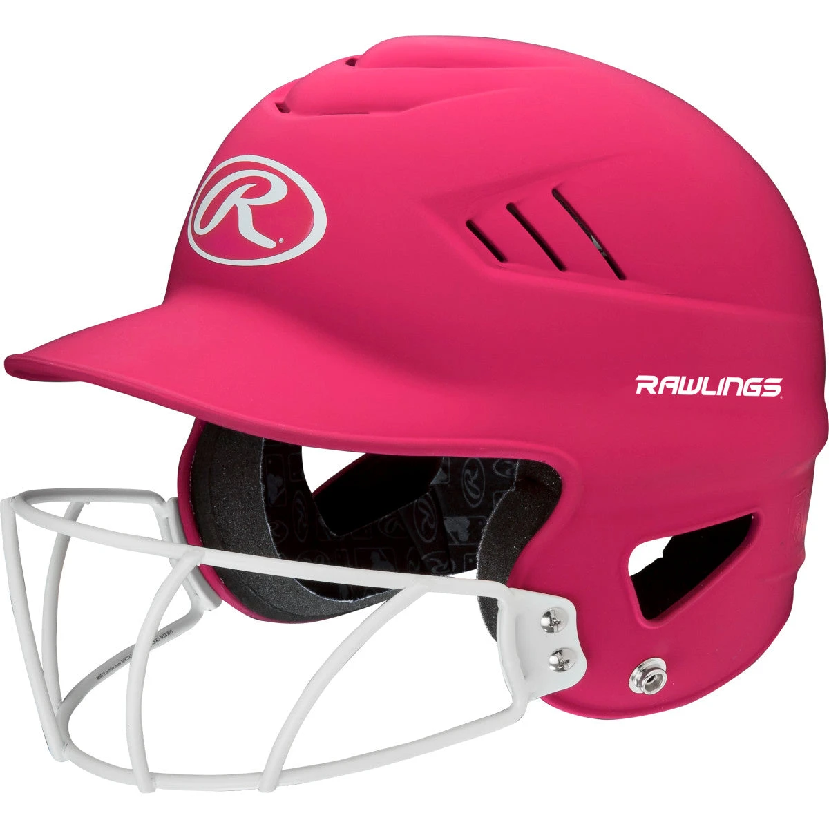 Rawlings Coolflo Highlighter Batting Helmet W/ Softball Mask 7 Rawlings Coolflo Highlighter Batting Helmet W/ Softball Mask - Image 7