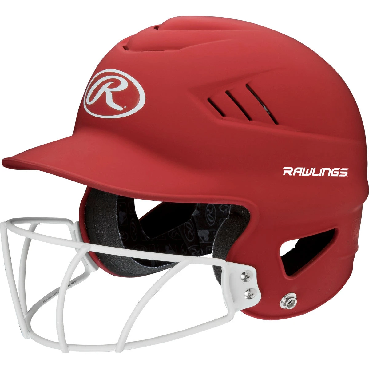 Rawlings Coolflo Highlighter Batting Helmet W/ Softball Mask 6 Rawlings Coolflo Highlighter Batting Helmet W/ Softball Mask - Image 6