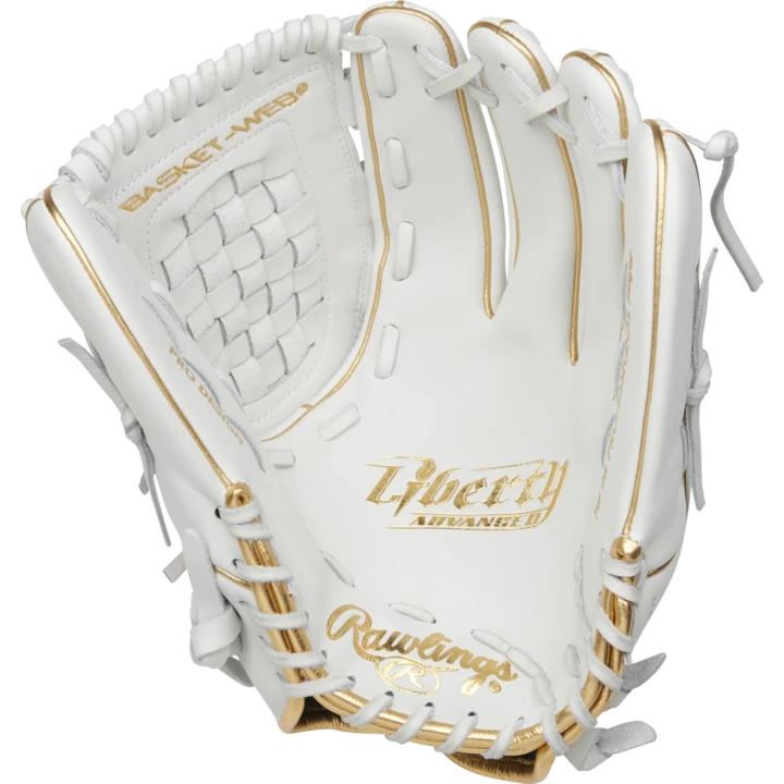 Rawlings Liberty Advanced 12.5 Inch White Fastpitch Glove RLA125KRG 1 Rawlings Liberty Advanced 12.5 Inch White Fastpitch Glove RLA125KRG