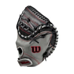 Wilson A500 32 Inch Youth Catchers Mitt -Baseball Bargains WBW100907 2 A500 BB 32 Boys Black Grey Red.png.cq5dam.web .1200.1200