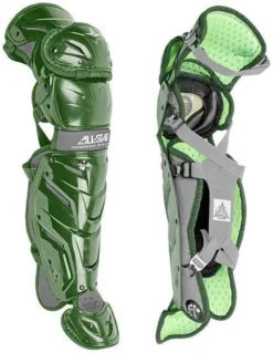 All-Star All Star LG912S7X Youth System7 Axis Leg Guards 13.5 Inch -Baseball Bargains lg912s7x drk green