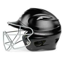 Under Armour Matte Molded Youth Baseball Helmet With Face Guard