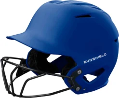 Evoshield XVT 2.0 Matte Softball Helmet With Mask -Baseball Bargains wb57257 royal