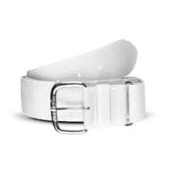 All-Star All Star Adult Elastic Belt 1 1/2" | 1570 -Baseball Bargains white belt